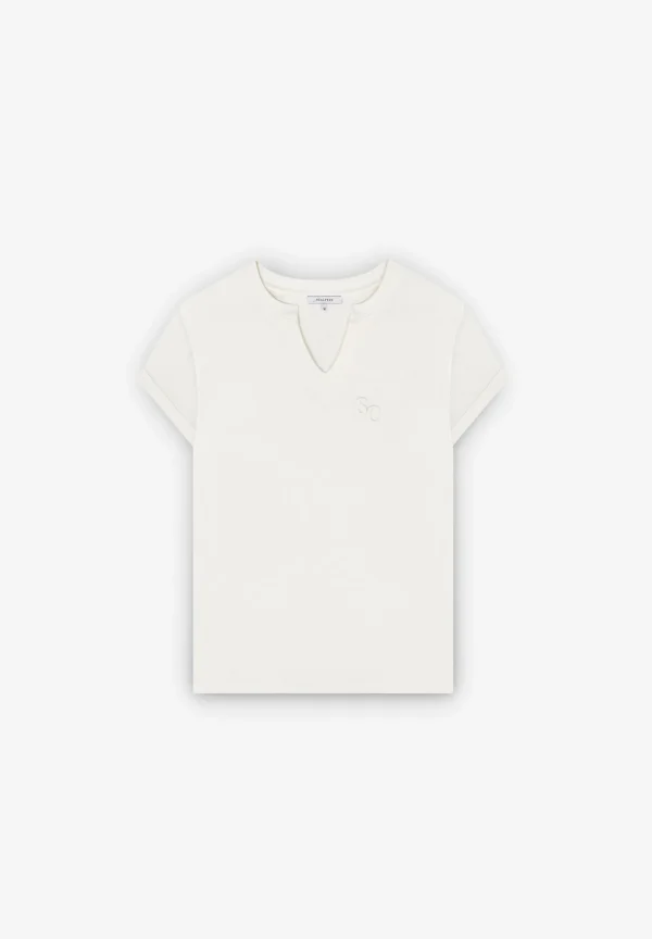 scalperscompany Camiseta Cuello Pico Logo-Mujer Camisetas Y Tops