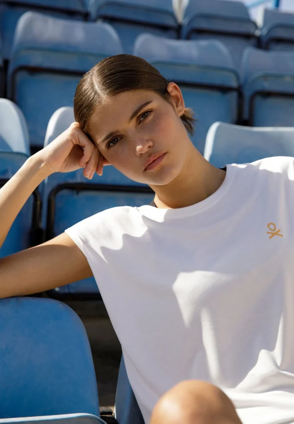 scalperscompany Camiseta Deportiva Paneles Adn-Mujer Ropa Deportiva