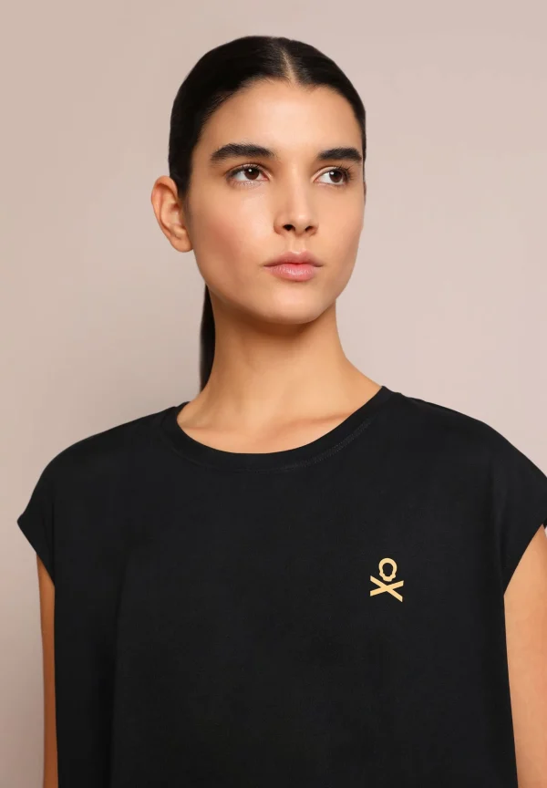scalperscompany Camiseta Deportiva Paneles Adn-Mujer Ropa Deportiva