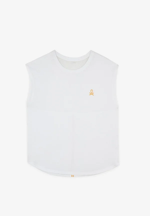 scalperscompany Camiseta Deportiva Paneles Adn-Mujer Ropa Deportiva