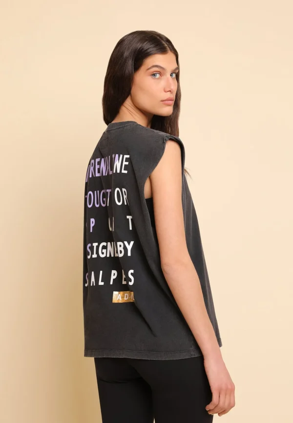 scalperscompany Camiseta Deportiva Print Adn-Mujer Ropa Deportiva