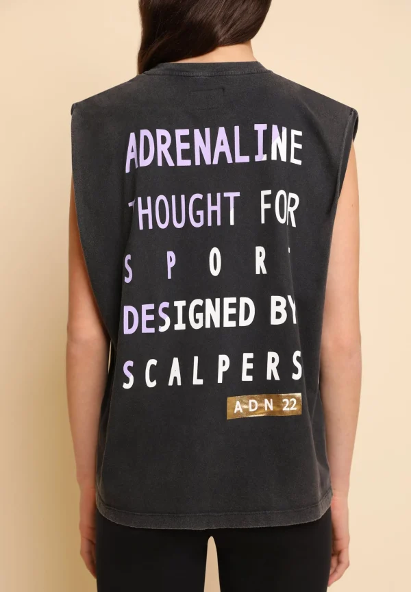 scalperscompany Camiseta Deportiva Print Adn-Mujer Ropa Deportiva