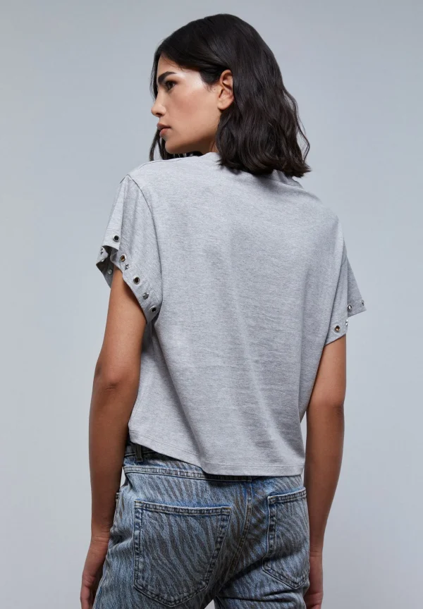 scalperscompany Camiseta Detalle Manga-Mujer Camisetas Y Tops