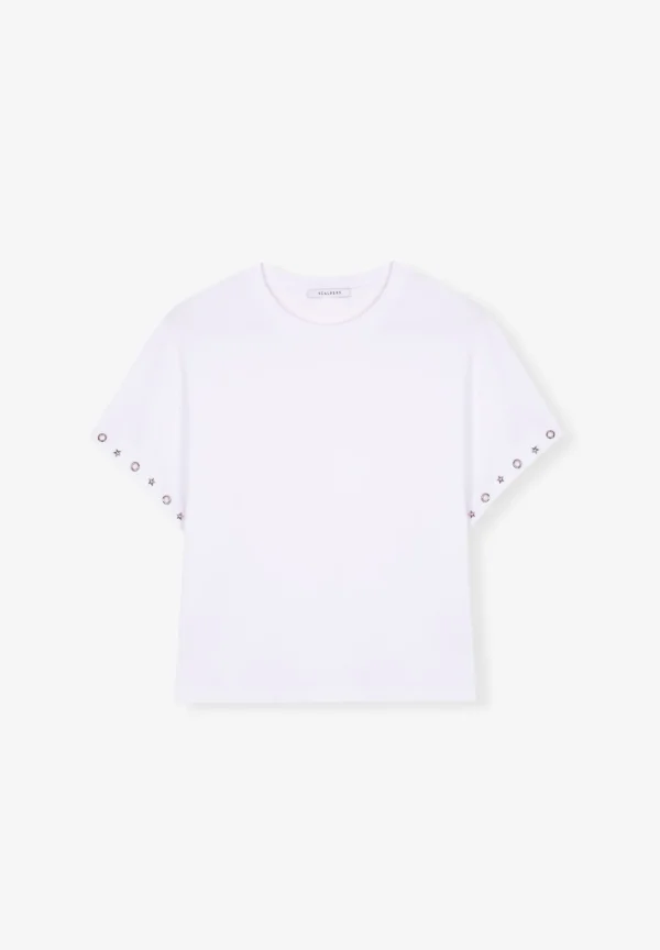 scalperscompany Camiseta Detalle Manga-Mujer Camisetas Y Tops