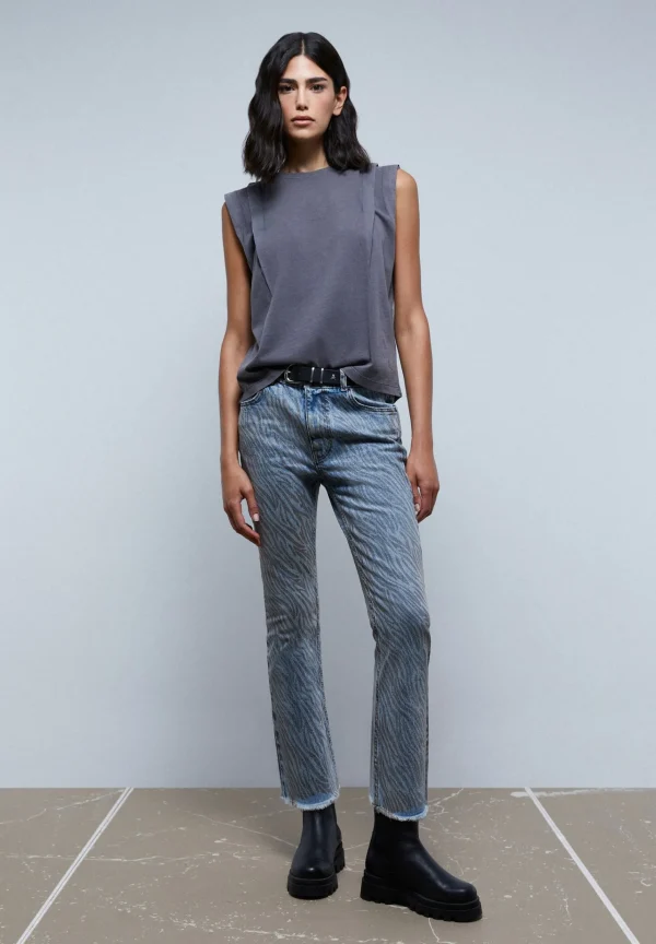 scalperscompany Camiseta Detalle Pliegue-Mujer Camisetas Y Tops