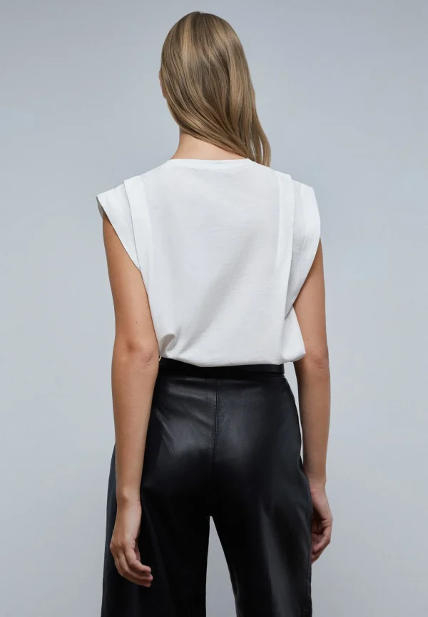 scalperscompany Camiseta Detalle Pliegue-Mujer Camisetas Y Tops