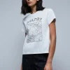 scalperscompany Camiseta Dibujo Bordado-Mujer Camisetas Y Tops