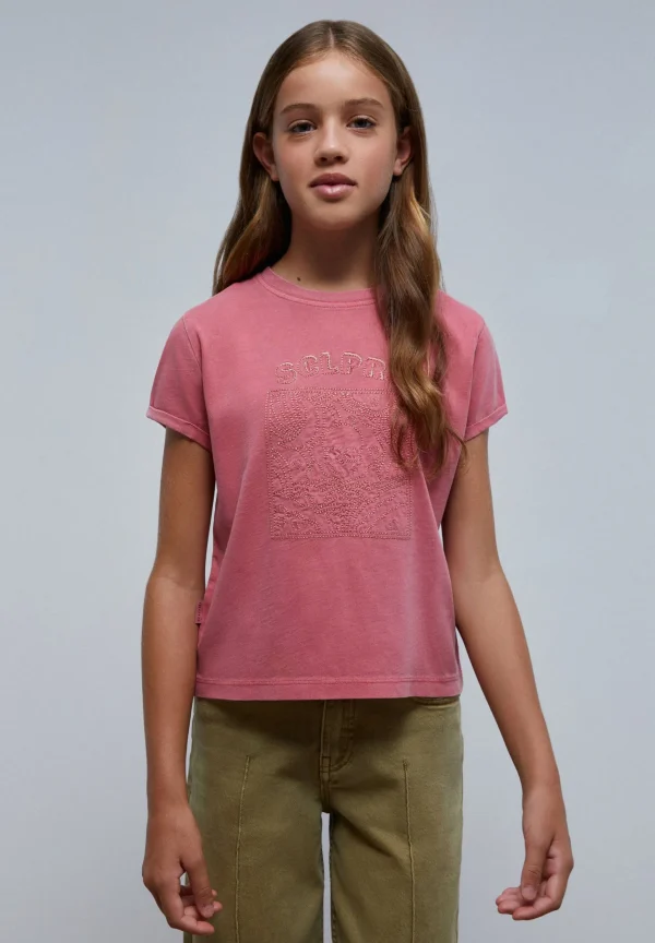 scalperscompany Camiseta Dibujo Bordado-Niños Mini Me