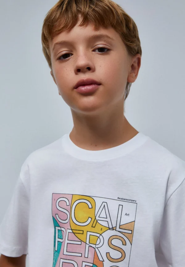 scalperscompany Camiseta Dibujo Logo Trasero-Niños Mini Me