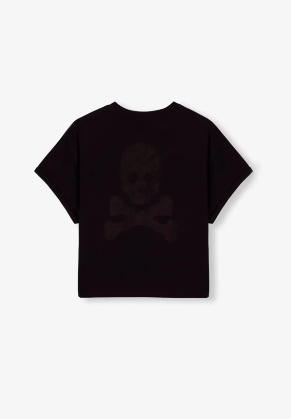 scalperscompany Camiseta Flame Calavera Trasera-Mujer Camisetas Y Tops