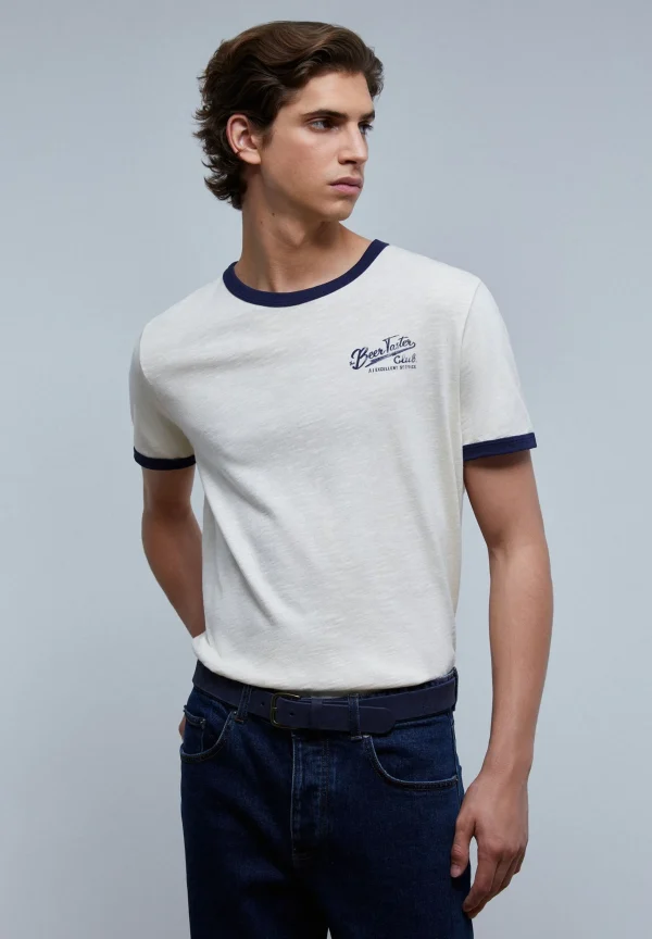 scalperscompany Camiseta Flame Contraste-Hombre Camisetas
