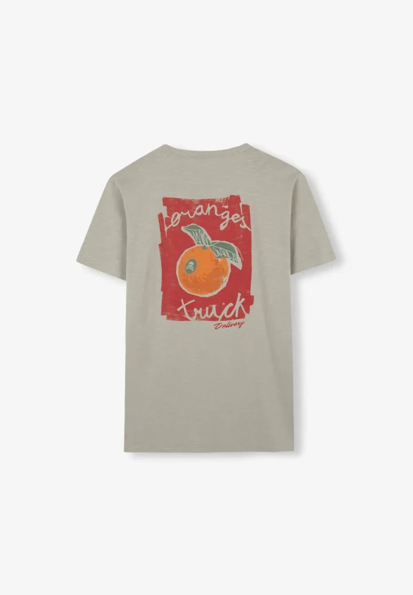 scalperscompany Camiseta Flame Dibujo Trasero-Hombre Camisetas