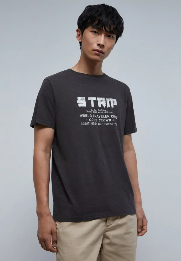 scalperscompany Camiseta Flame Rustica-Hombre Camisetas