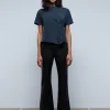 scalperscompany Camiseta Lavada Plisado Lateral-Mujer Camisetas Y Tops