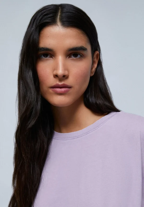 scalperscompany Camiseta Lavada Plisado Lateral-Mujer Camisetas Y Tops