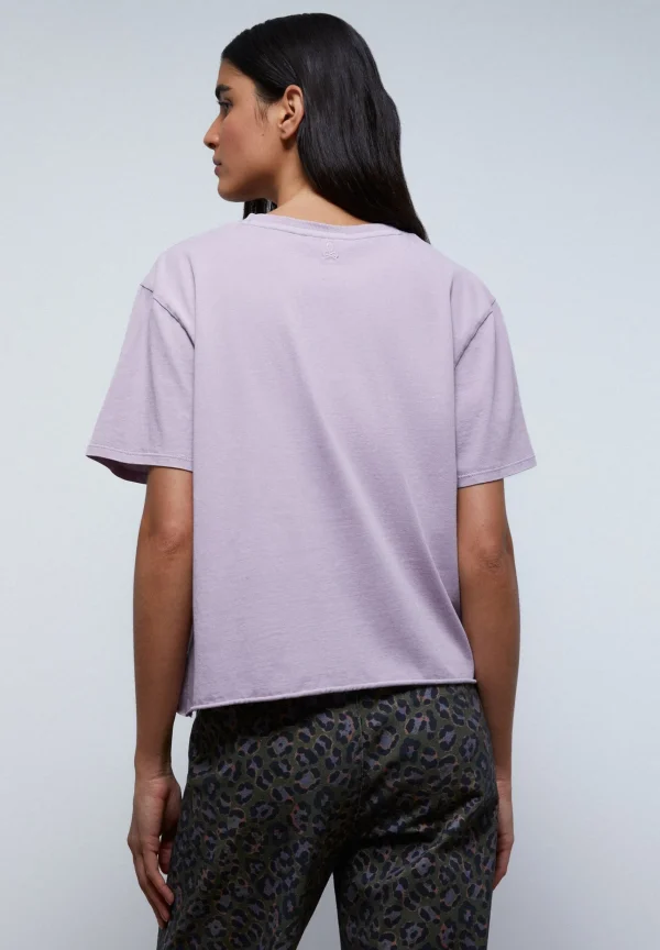 scalperscompany Camiseta Lavada Plisado Lateral-Mujer Camisetas Y Tops