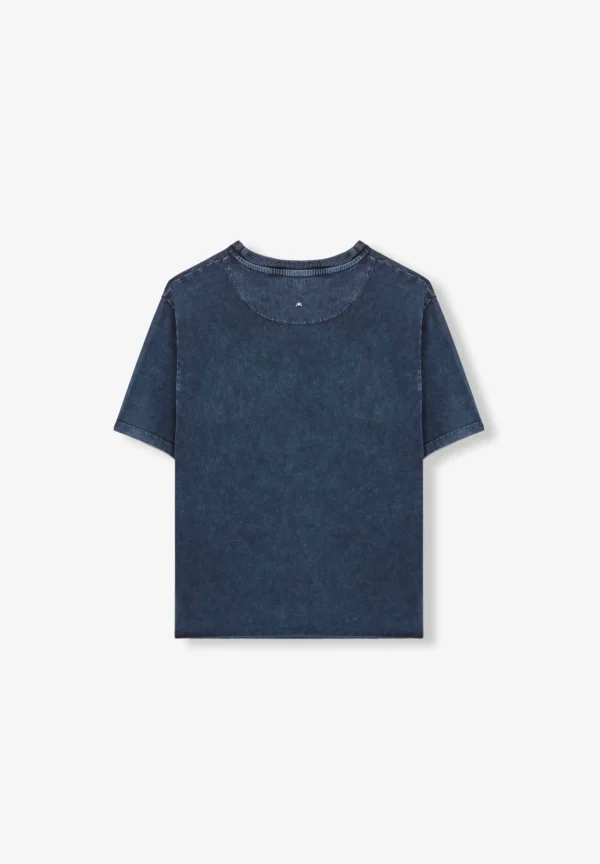 scalperscompany Camiseta Lavada Plisado Lateral-Mujer Camisetas Y Tops