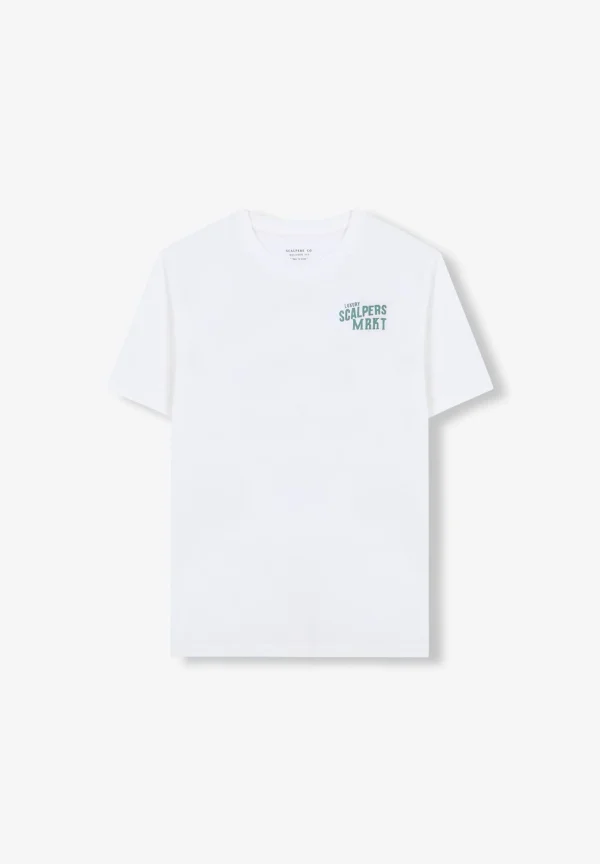 scalperscompany Camiseta Lavada Print-Hombre Camisetas