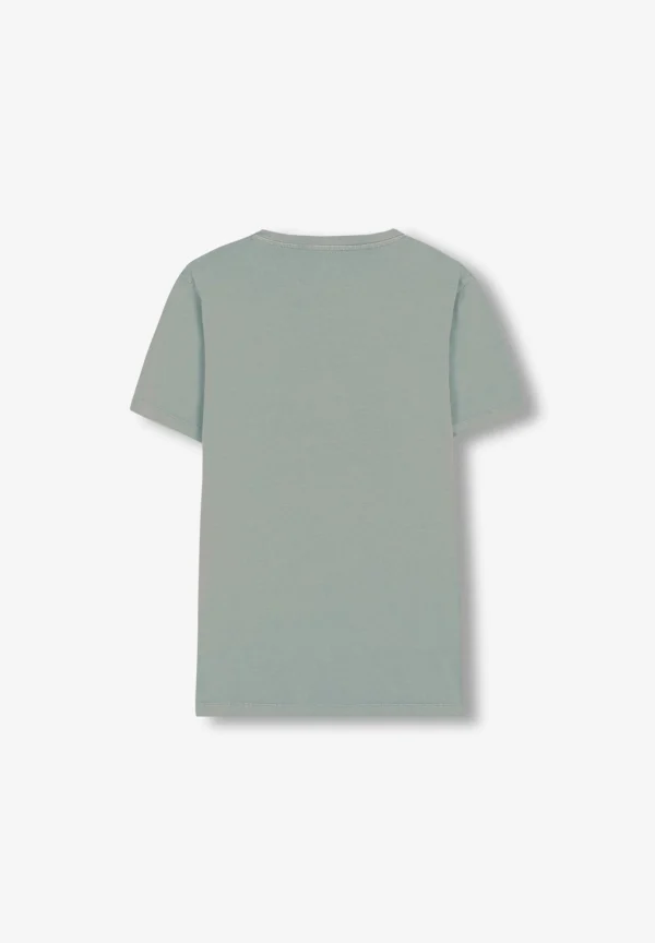 scalperscompany Camiseta Lavada Print Frontal-Hombre Camisetas