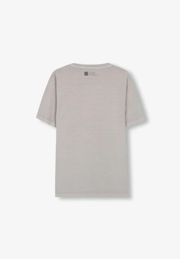 scalperscompany Camiseta Lavada Print Frontal Festival-Hombre Camisetas