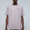 scalperscompany Camiseta Lavada Print Trasero-Hombre Camisetas