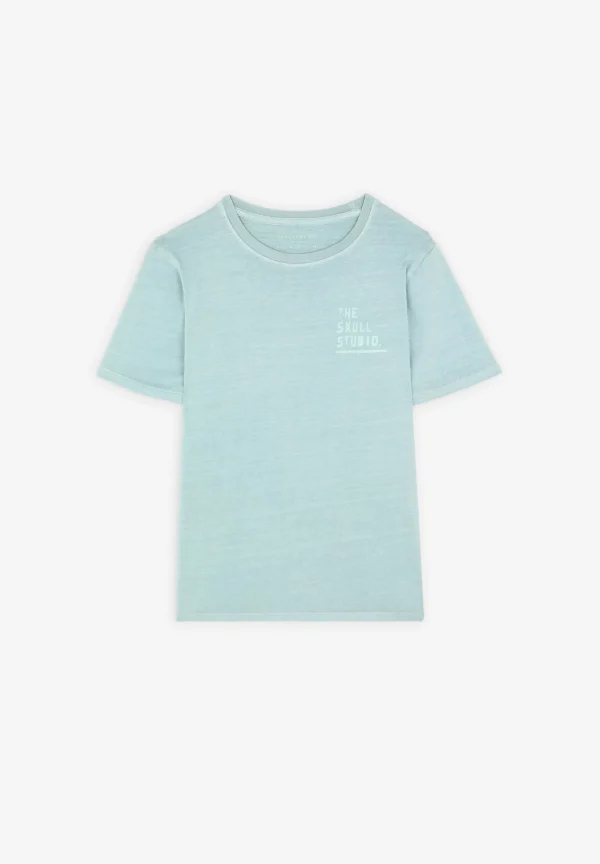 scalperscompany Camiseta Lavada Print Trasero-Niños Camisetas