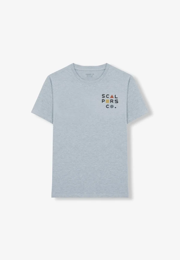 scalperscompany Camiseta Logo Frontal Flocado-Hombre Camisetas