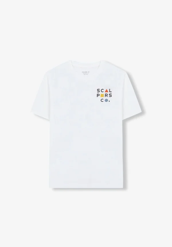 scalperscompany Camiseta Logo Frontal Flocado-Hombre Camisetas