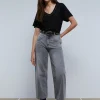 scalperscompany Camiseta Lurex Fruncido Lateral-Mujer Camisetas Y Tops