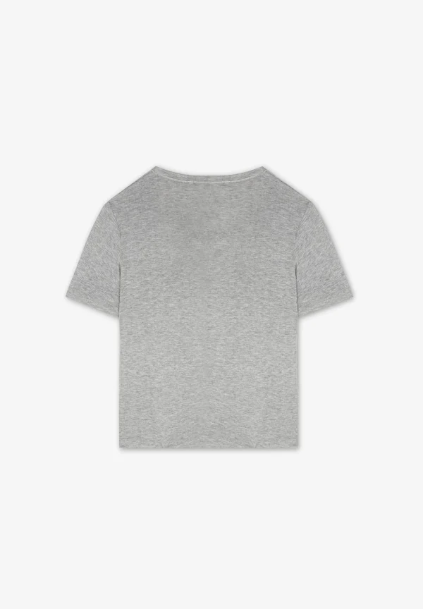 scalperscompany Camiseta Lurex Fruncido Lateral-Mujer Camisetas Y Tops