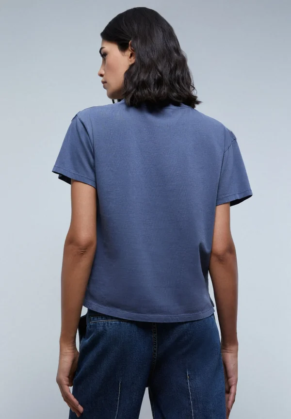 scalperscompany Camiseta Pliegue Print-Mujer Camisetas Y Tops