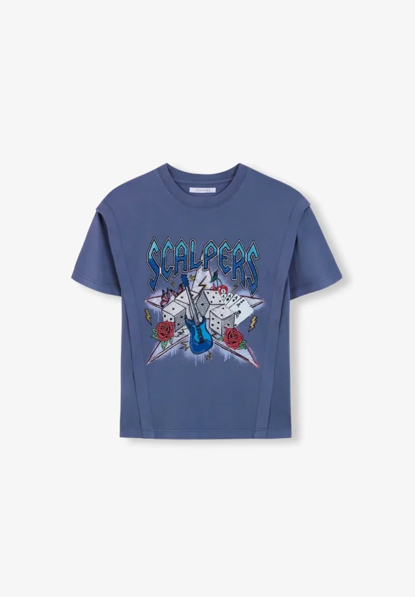 scalperscompany Camiseta Pliegue Print-Mujer Camisetas Y Tops