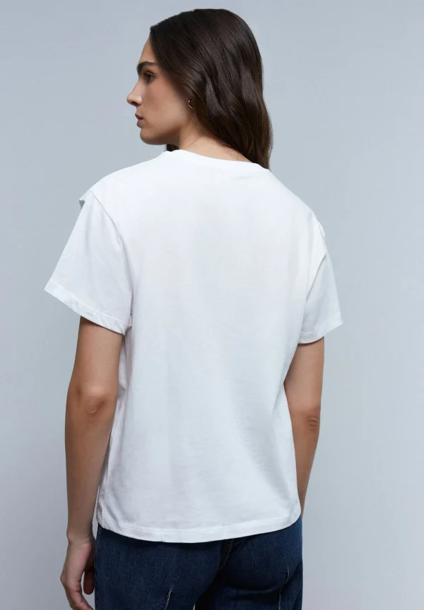 scalperscompany Camiseta Pliegue Print-Mujer Camisetas Y Tops