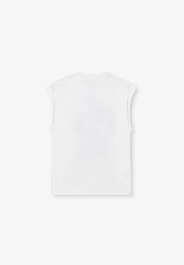scalperscompany Camiseta Print Detalle Manga-Mujer Camisetas Y Tops