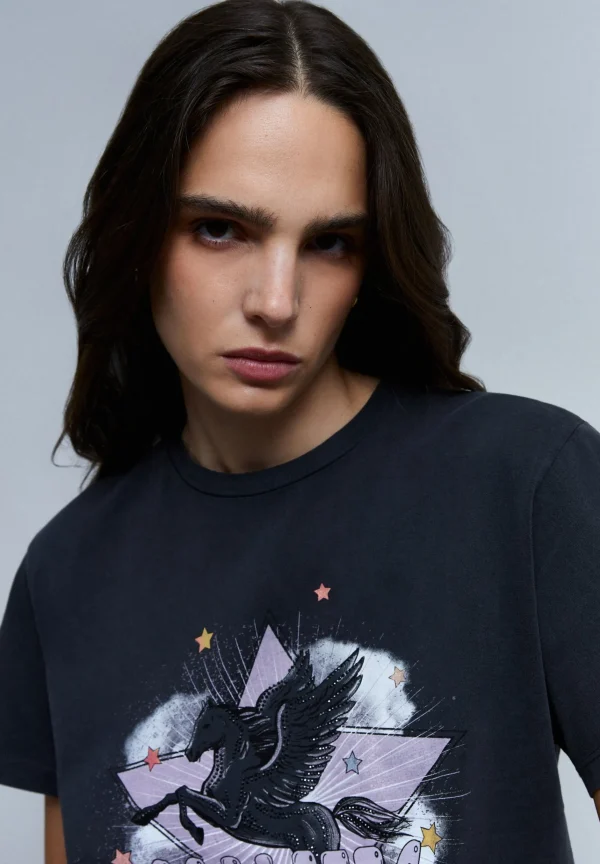 scalperscompany Camiseta Print Festival-Mujer Camisetas Y Tops