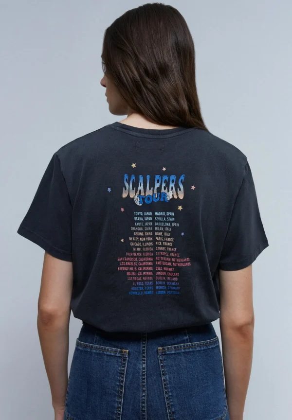 scalperscompany Camiseta Print Festival-Mujer Camisetas Y Tops