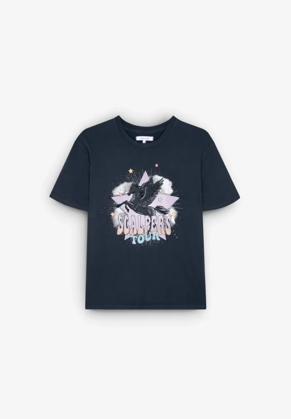 scalperscompany Camiseta Print Festival-Mujer Camisetas Y Tops