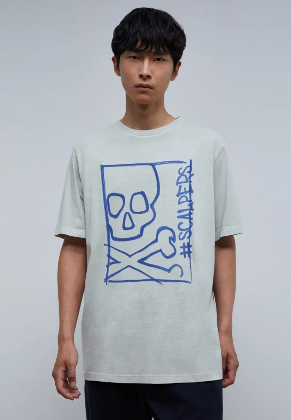 scalperscompany Camiseta Print Frontal-Hombre Camisetas