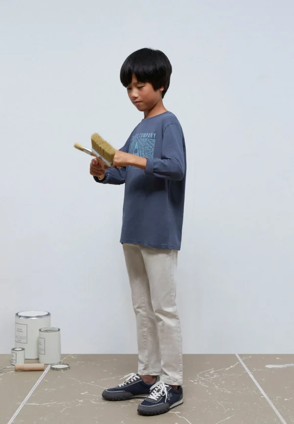 scalperscompany Camiseta Print Frontal Manga Larga-Niños Camisetas
