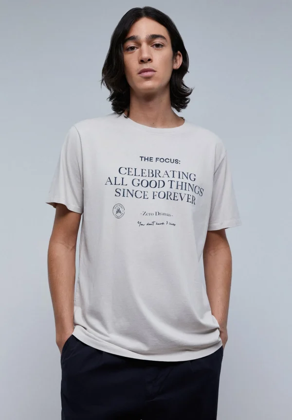 scalperscompany Camiseta Print Frontal Texto-Hombre Camisetas