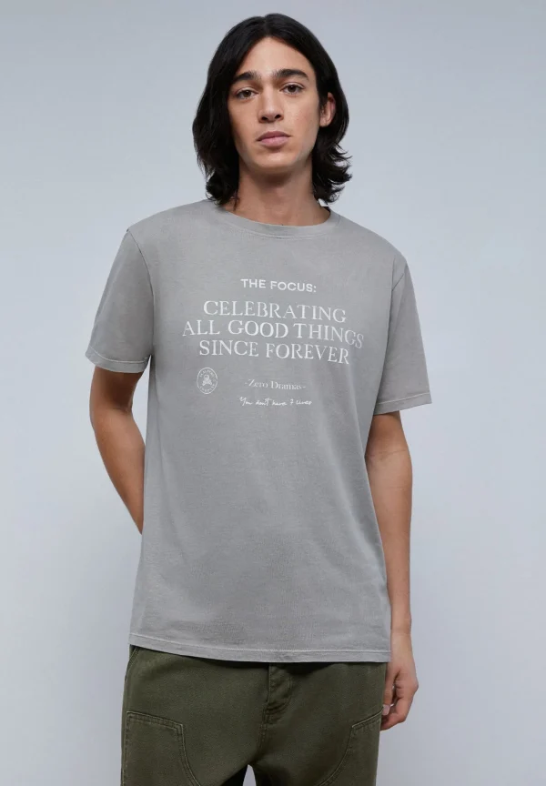 scalperscompany Camiseta Print Frontal Texto-Hombre Camisetas