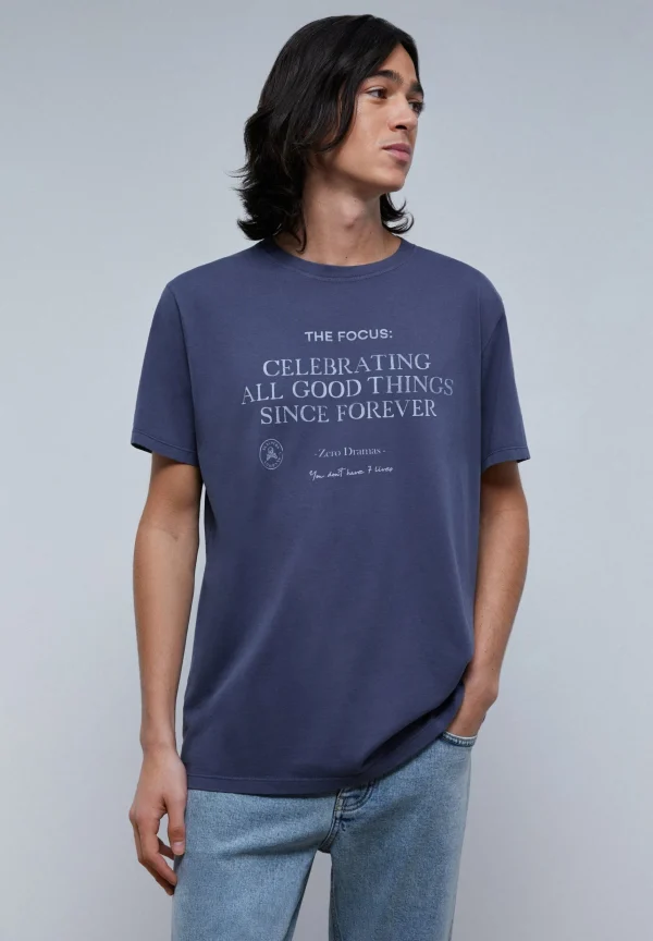 scalperscompany Camiseta Print Frontal Texto-Hombre Camisetas