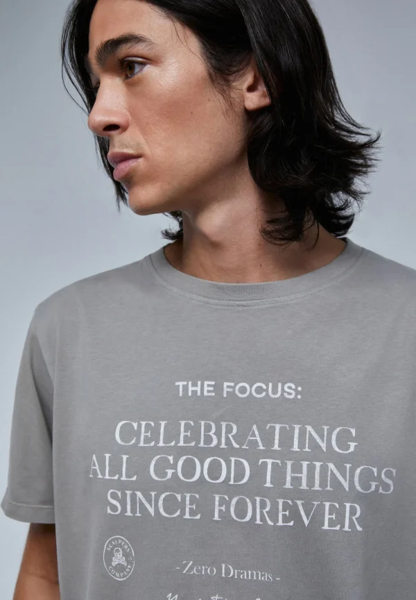 scalperscompany Camiseta Print Frontal Texto-Hombre Camisetas