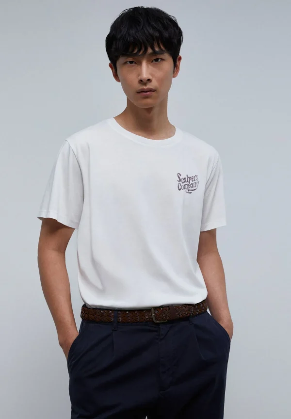 scalperscompany Camiseta Print Logo-Hombre Camisetas