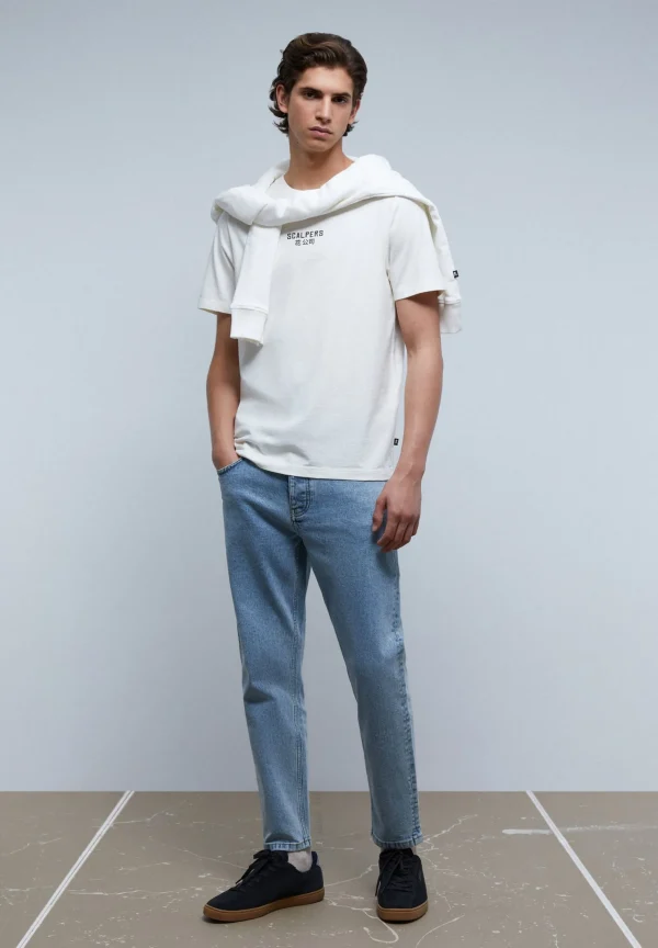 scalperscompany Camiseta Print Logo Frontal-Hombre Camisetas