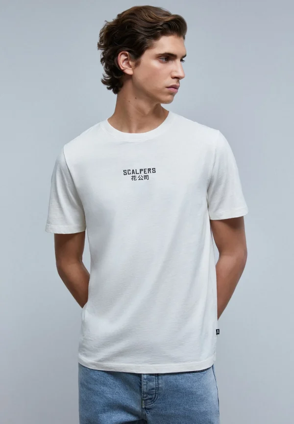 scalperscompany Camiseta Print Logo Frontal-Hombre Camisetas