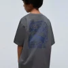 scalperscompany Camiseta Print Trasero Contraste-Niños Camisetas