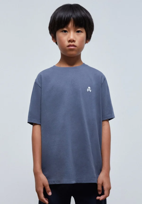 scalperscompany Camiseta Print Trasero Contraste-Niños Camisetas