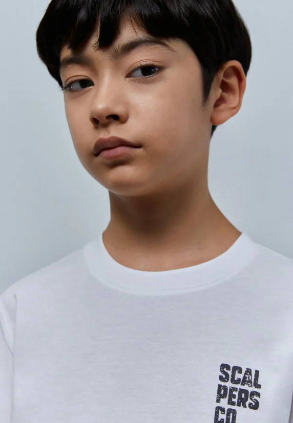scalperscompany Camiseta Print Trasero Minimalista-Niños Camisetas