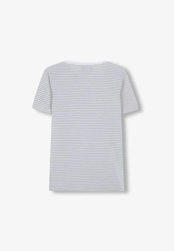 scalperscompany Camiseta Rayas Bolsillo-Hombre Camisetas